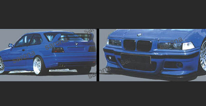 Custom BMW 3 Series Body Kit  Coupe & Sedan (1992 - 1998) - $1290.00 (Manufacturer Sarona, Part #BM-005-KT)